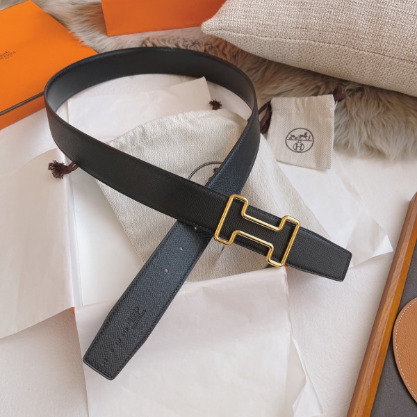 H**mes belt-silver/gold