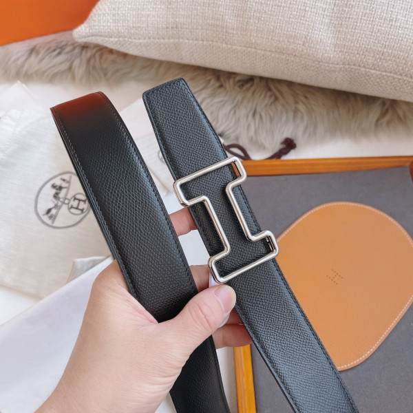 H**mes belt-silver/gold
