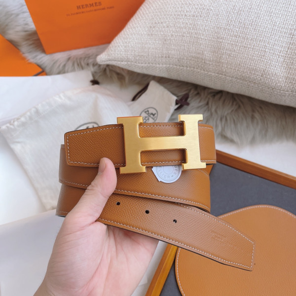 H**mes belt-silver/gold