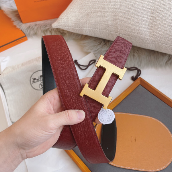 H**mes belt-silver/gold