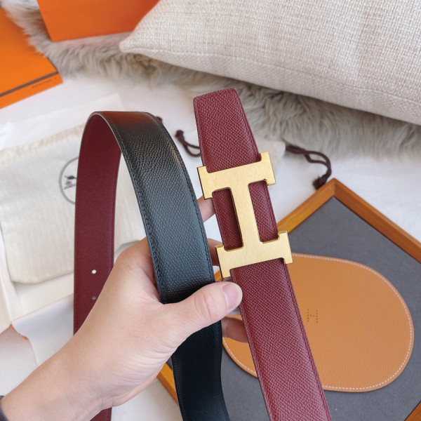 H**mes belt-silver/gold